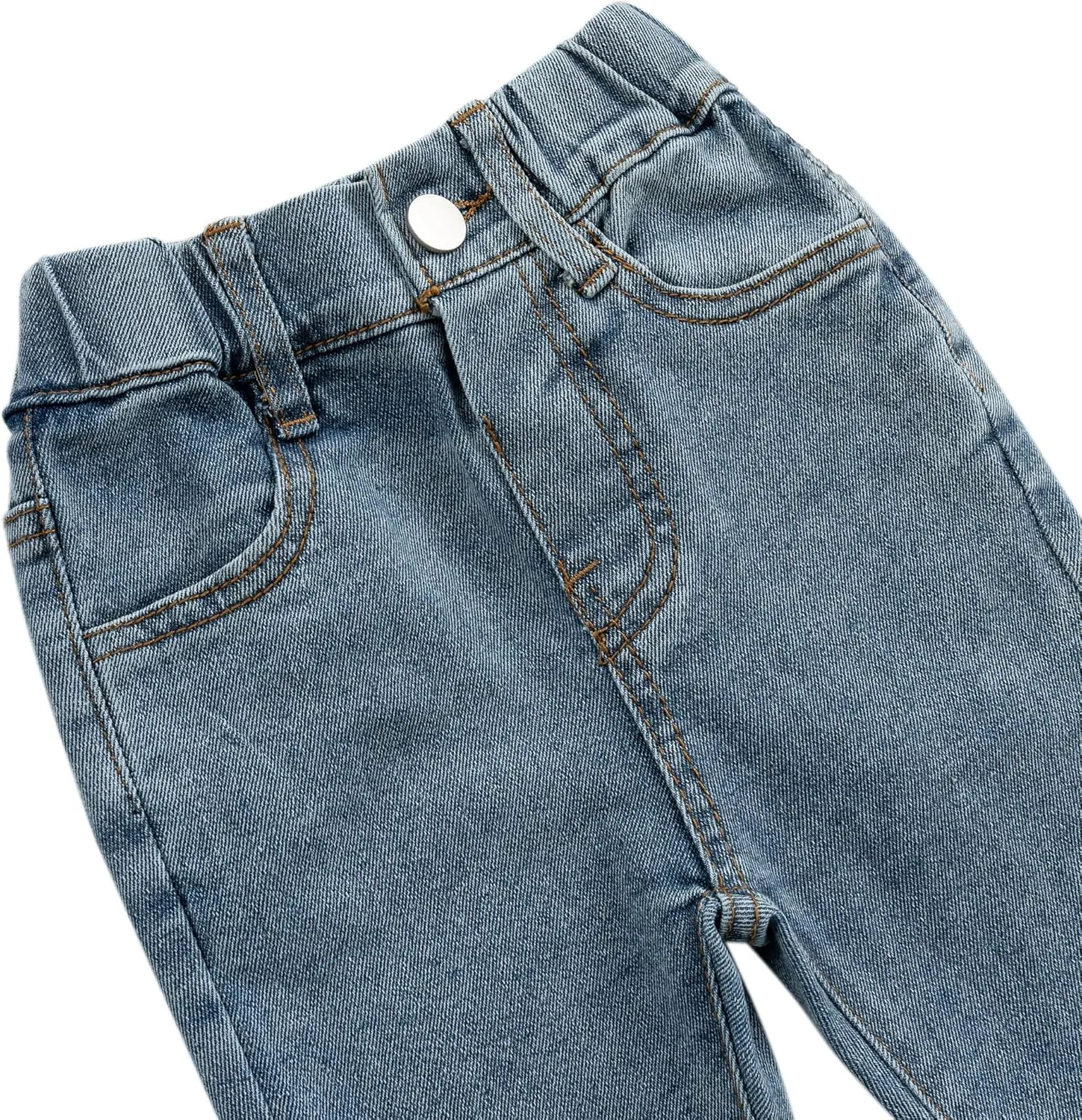Kid Girls Ultra Soft Flare Jeans Toddler Little Girls Casual Skinny Stretch Denim Bootcut Pants
