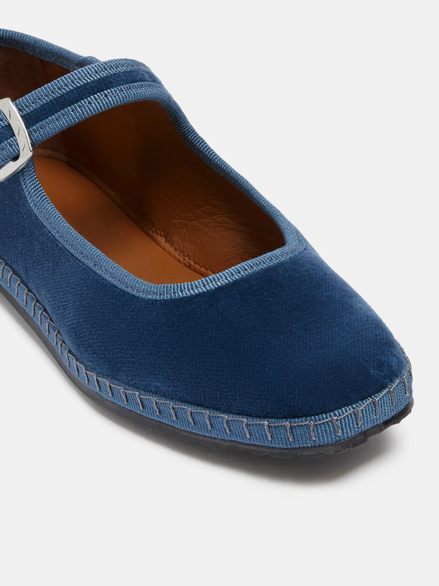 Kids Soft Mary Jane / Jeans Velvet