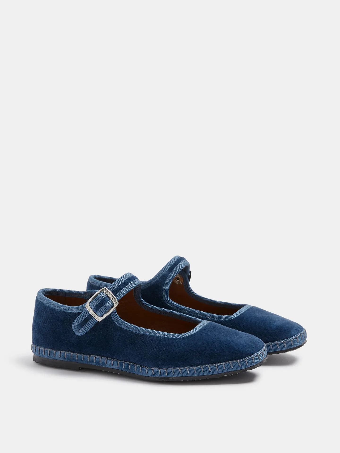 Kids Soft Mary Jane / Jeans Velvet