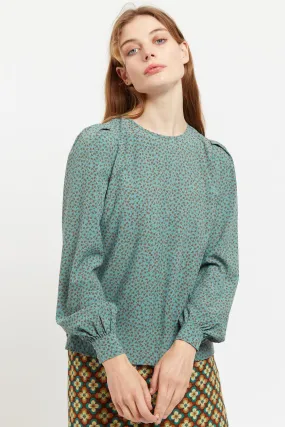 Lima Posy Patchwork Print Long Sleeve Blouse