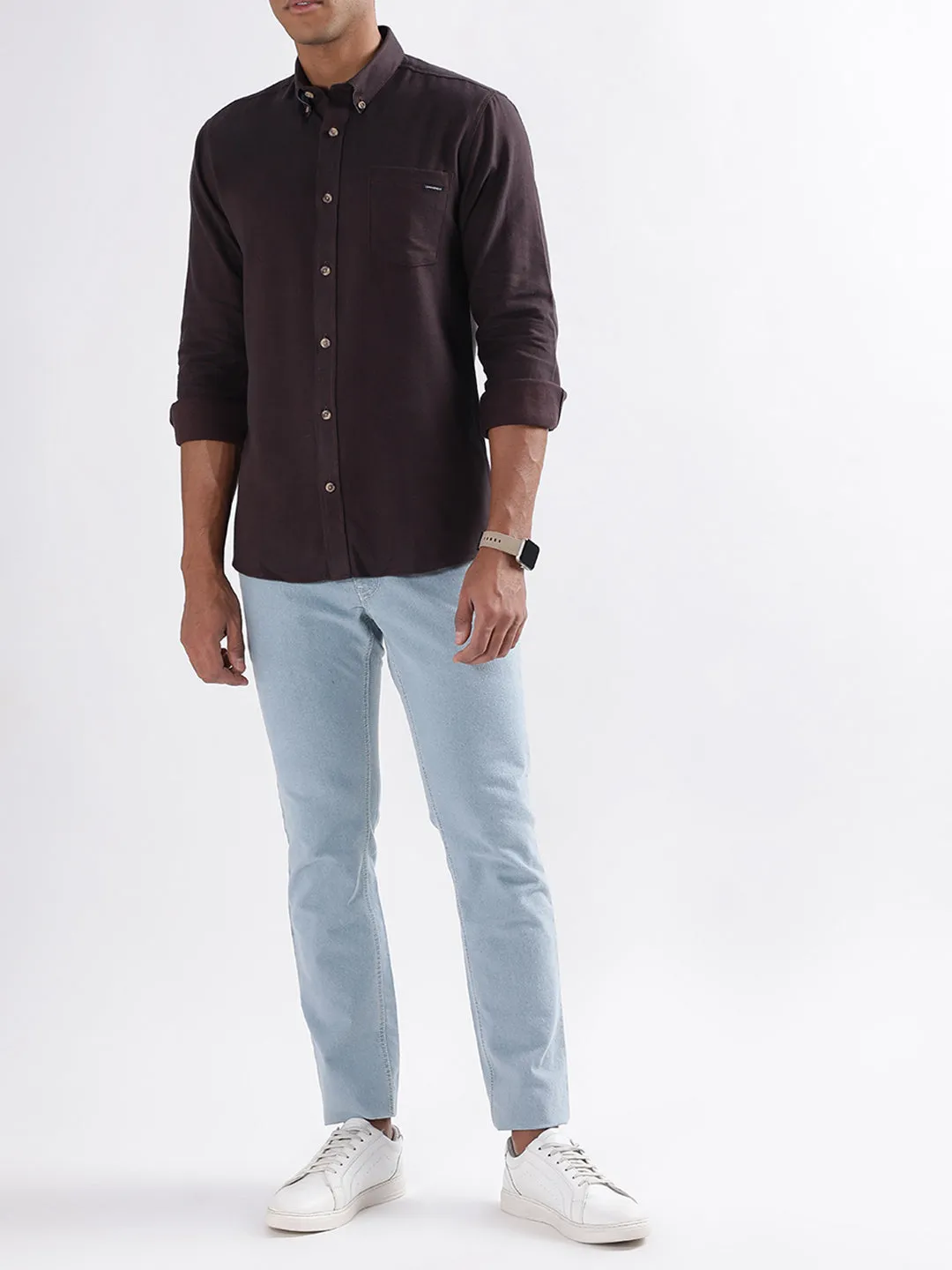 Lindbergh Burgundy Relaxed Fit Shirt