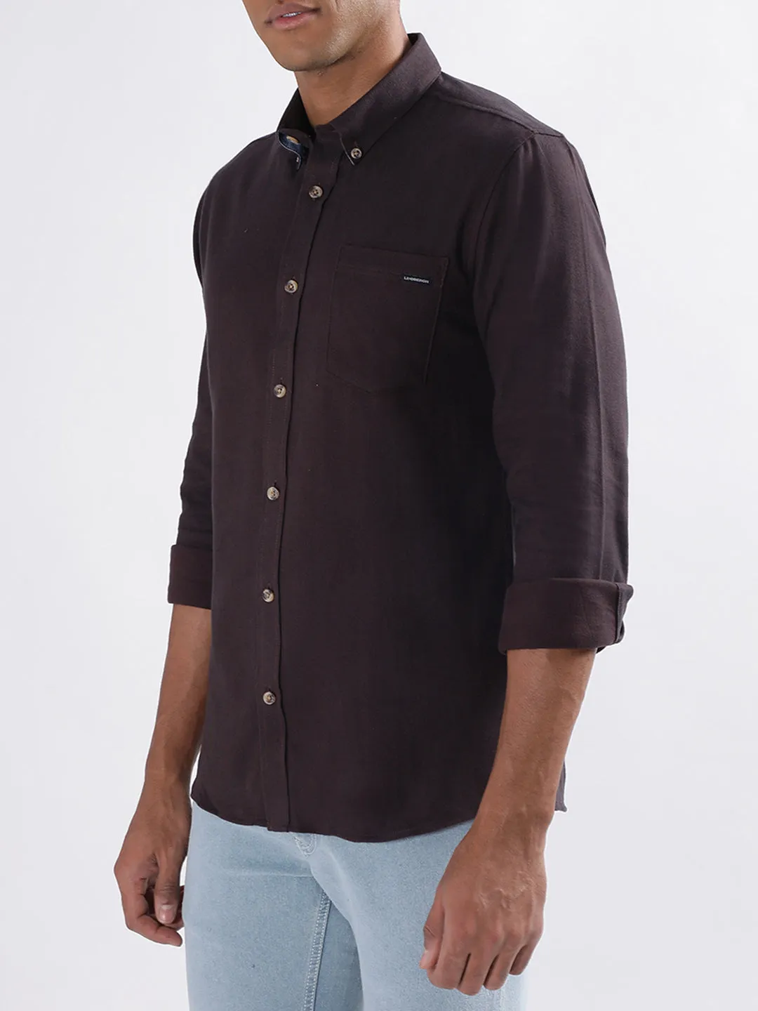 Lindbergh Burgundy Relaxed Fit Shirt