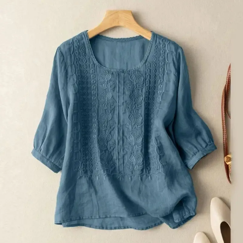 Lucy™ Embroidered Boho Blouse