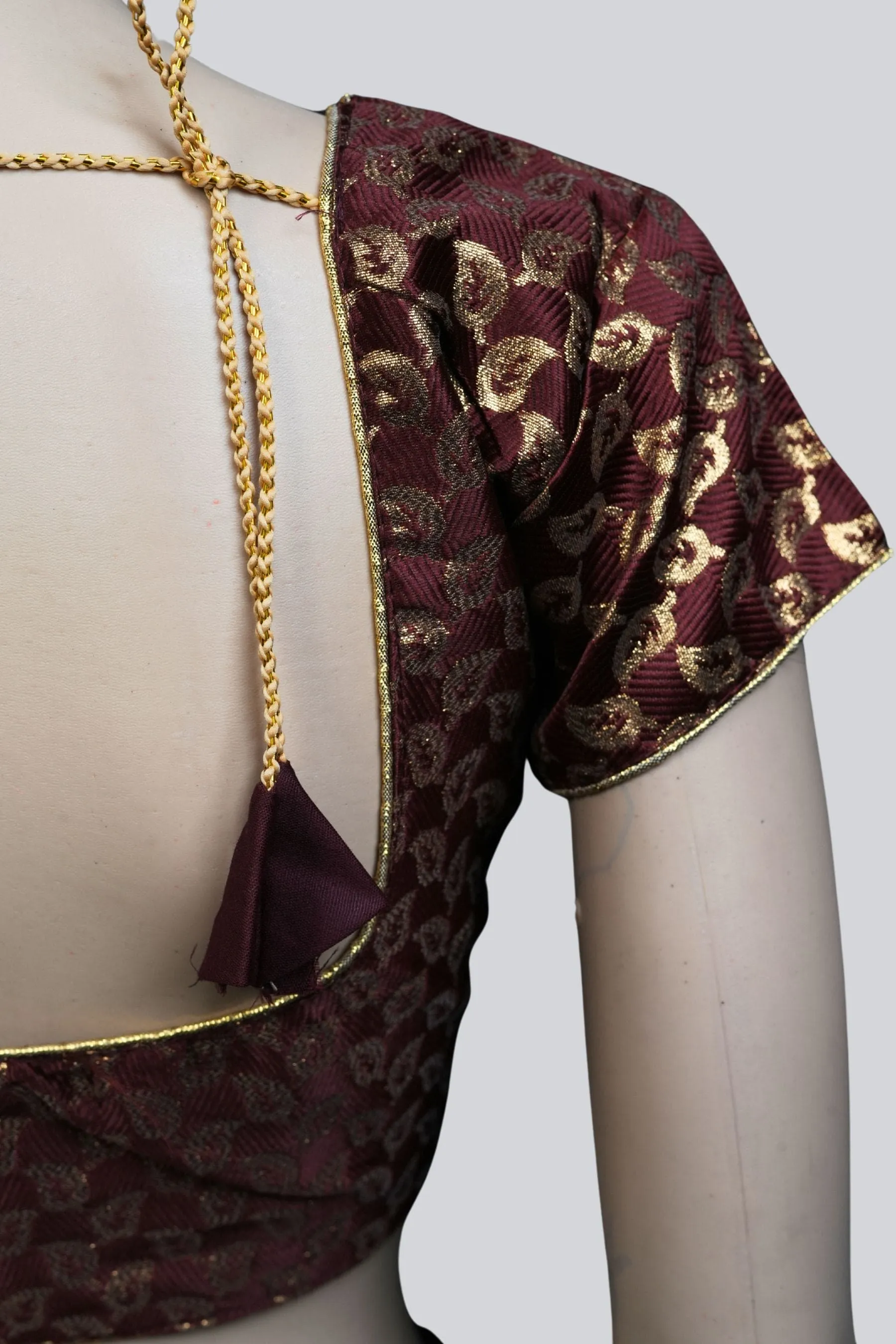 Luxe Brocade Blouse Elegance: Elevate Your Style with JCSFashions