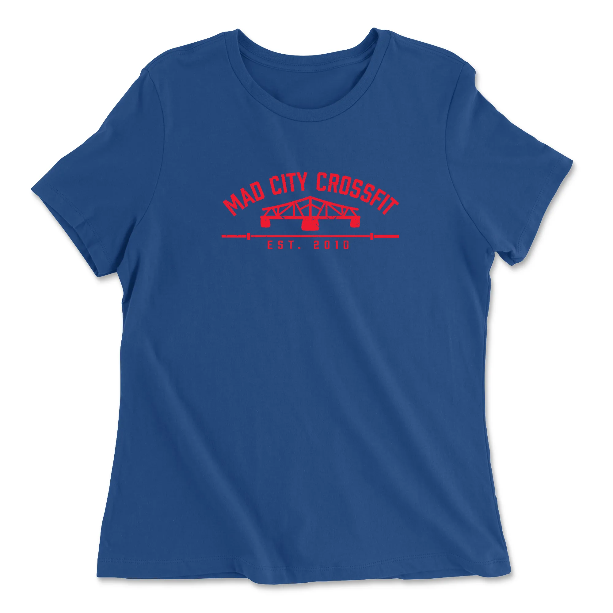 Mad City CrossFit Standard (Red) Womens - Relaxed Jersey T-Shirt
