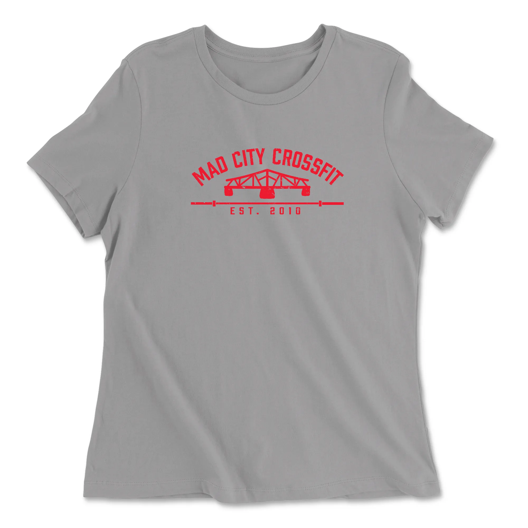 Mad City CrossFit Standard (Red) Womens - Relaxed Jersey T-Shirt