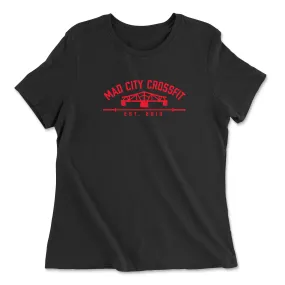 Mad City CrossFit Standard (Red) Womens - Relaxed Jersey T-Shirt