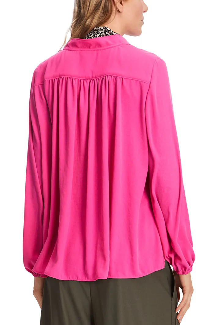 Marc Cain Sports Blouse Dragon Fruit Pink XS 51.05 W41 Top 244