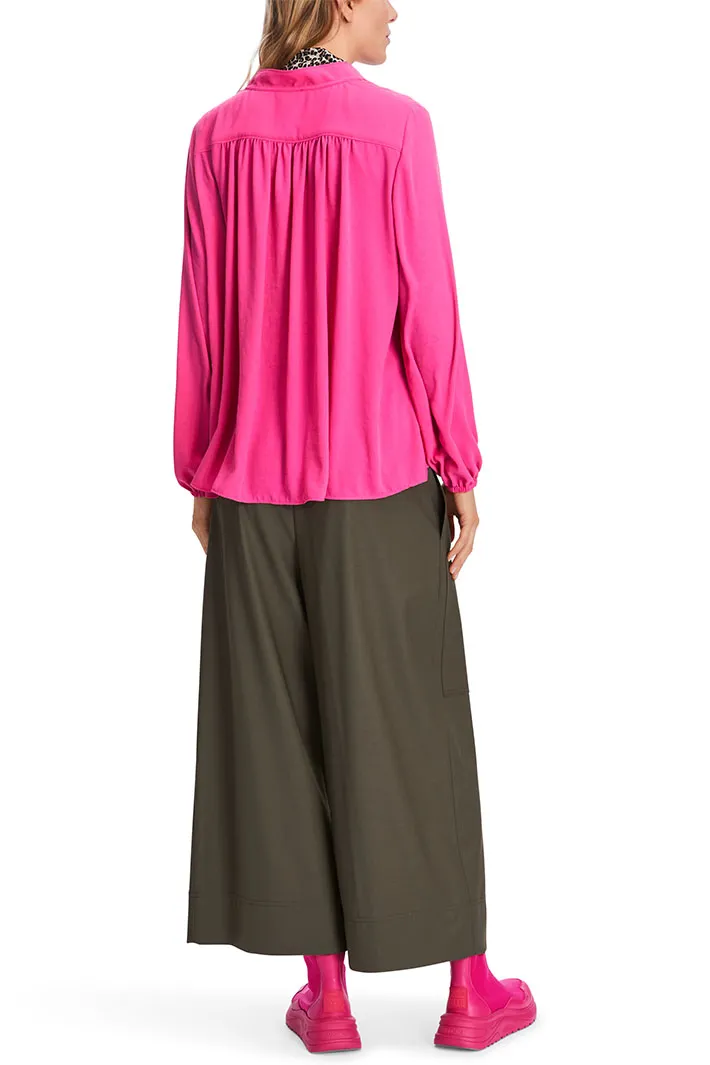 Marc Cain Sports Blouse Dragon Fruit Pink XS 51.05 W41 Top 244