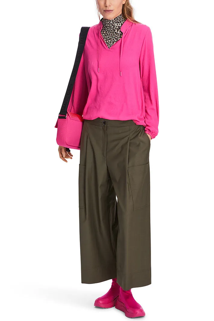Marc Cain Sports Blouse Dragon Fruit Pink XS 51.05 W41 Top 244