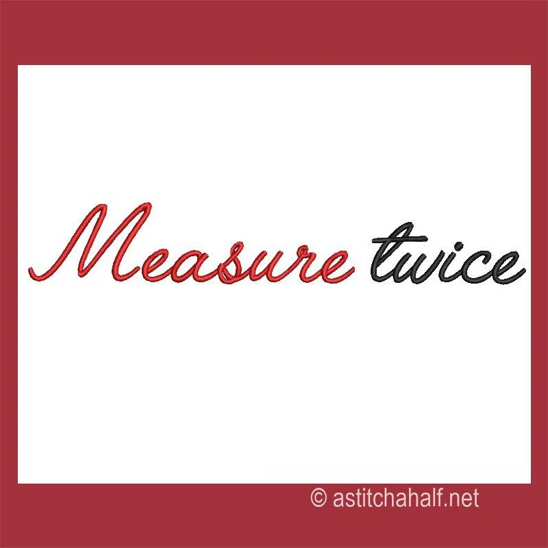 Measure Twice Sewing Combo