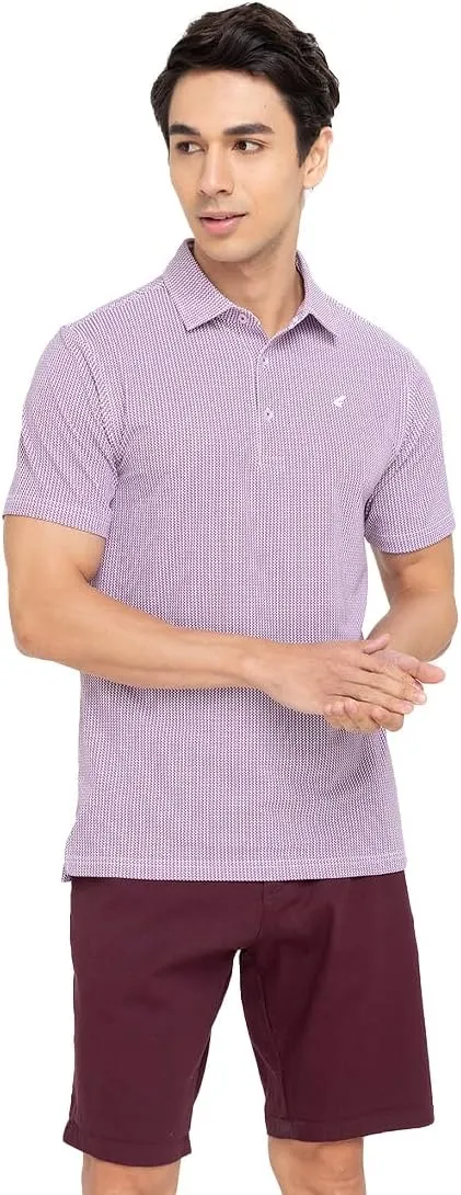 Mens Golf Polo Shirt Lightweight & Quick Dry UPF 50  Flat-Knit Collar Polo Shirts for Men (S, M, L, XL, XXL)- Dry Fit
