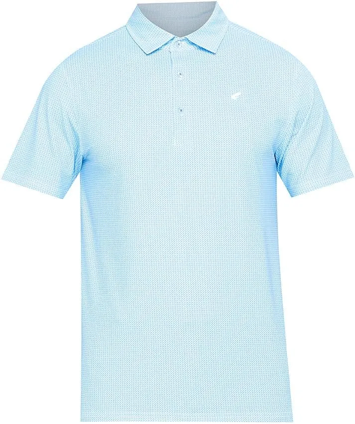 Mens Golf Polo Shirt Lightweight & Quick Dry UPF 50  Flat-Knit Collar Polo Shirts for Men (S, M, L, XL, XXL)- Dry Fit