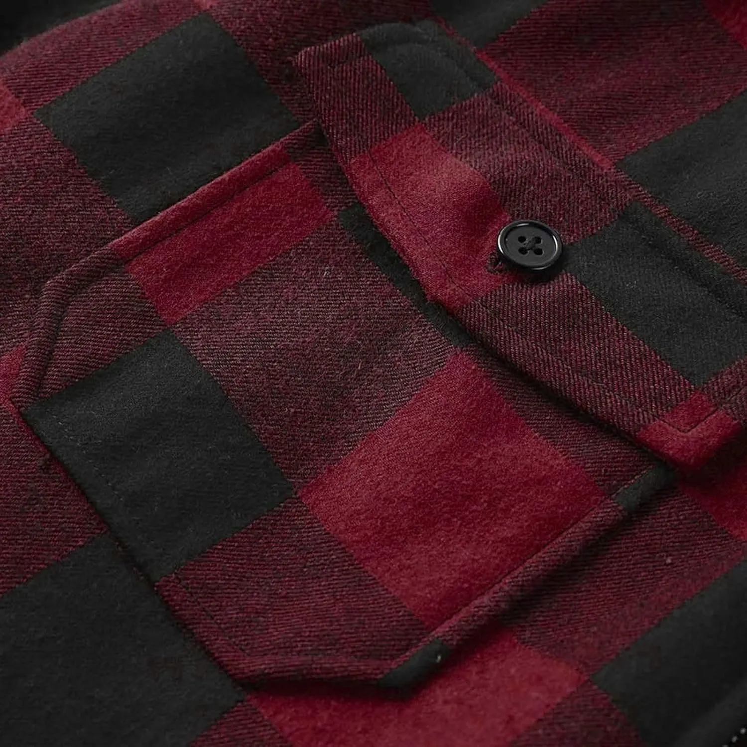 Mens Quilted Lined Shirt Jacket Big and Tall Zip Up Plaid Coat Fuzzy Polar Fleece Tops Thermal Lined Warm Coated Jackets