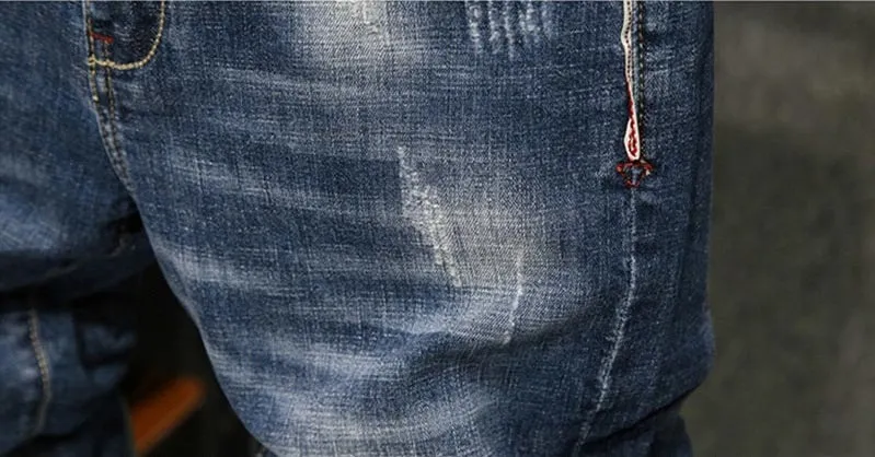 Men's Summer Casual Denim Stretchy Shorts