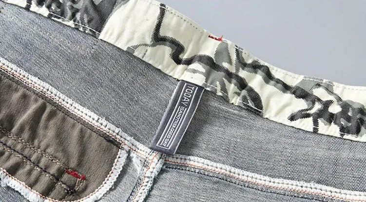 Men's Summer Casual Denim Stretchy Shorts