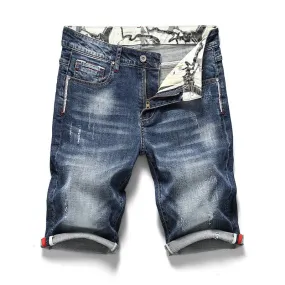 Men's Summer Casual Denim Stretchy Shorts