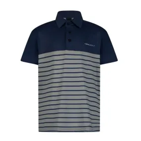 Moderno Navy & Grey Kid's Golf Polo