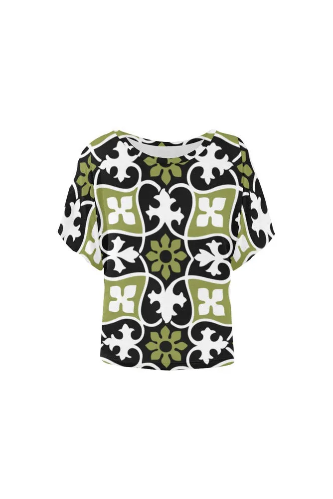 Mon Amie Women's Batwing-Sleeved Blouse T shirt