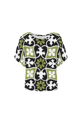 Mon Amie Women's Batwing-Sleeved Blouse T shirt