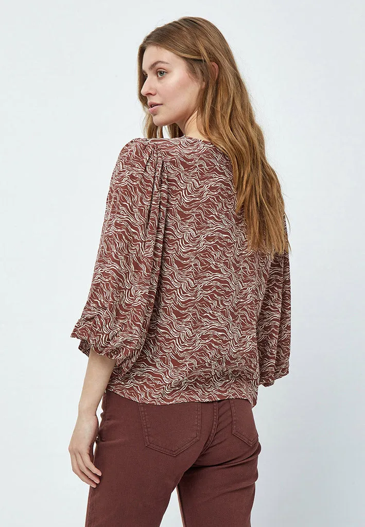 MSLavena Balloon Blouse - Dark Cinnamon PR