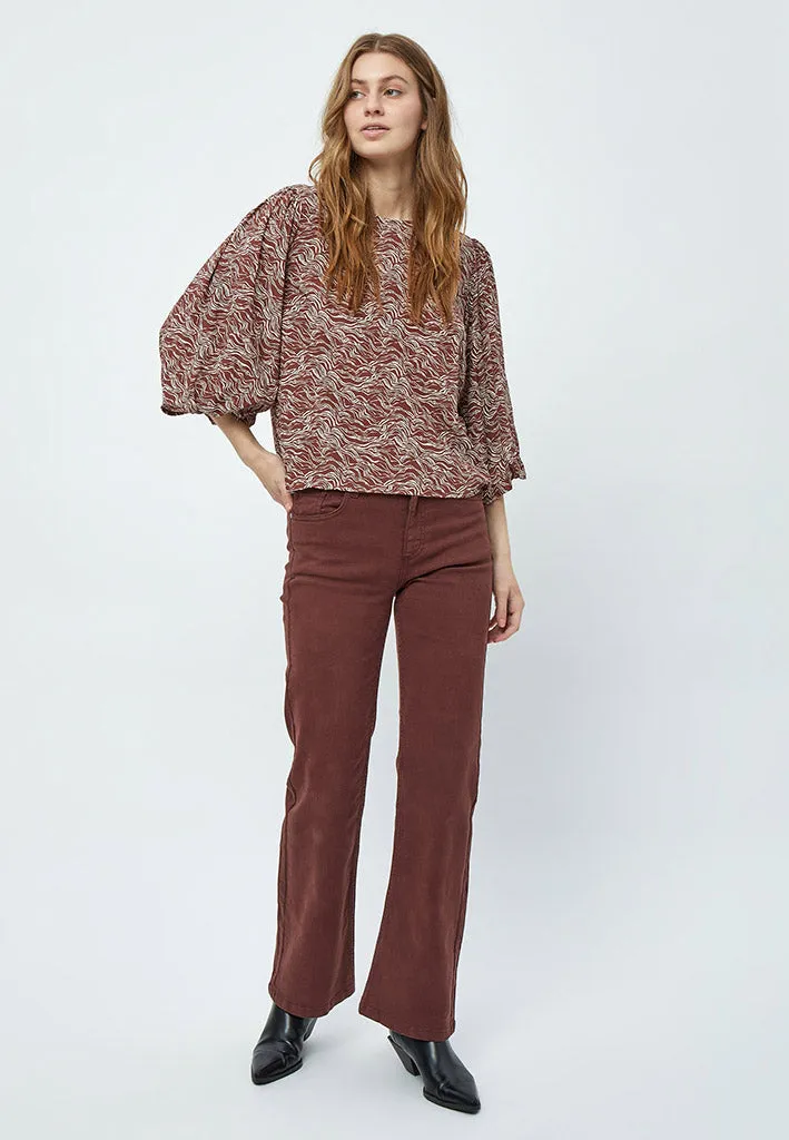MSLavena Balloon Blouse - Dark Cinnamon PR