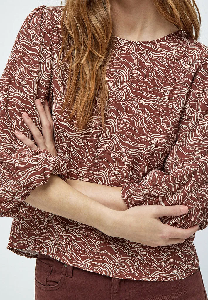 MSLavena Balloon Blouse - Dark Cinnamon PR