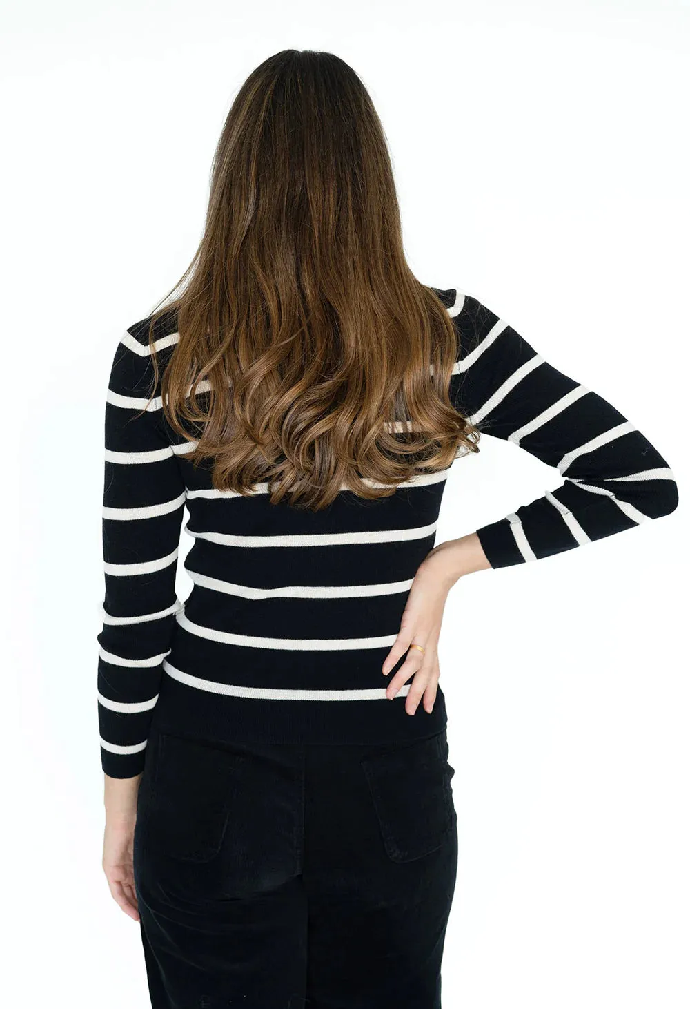 noir stripe skivvy