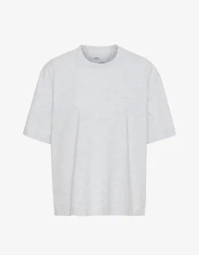 Oversized Organic T-Shirt - Snow Melange