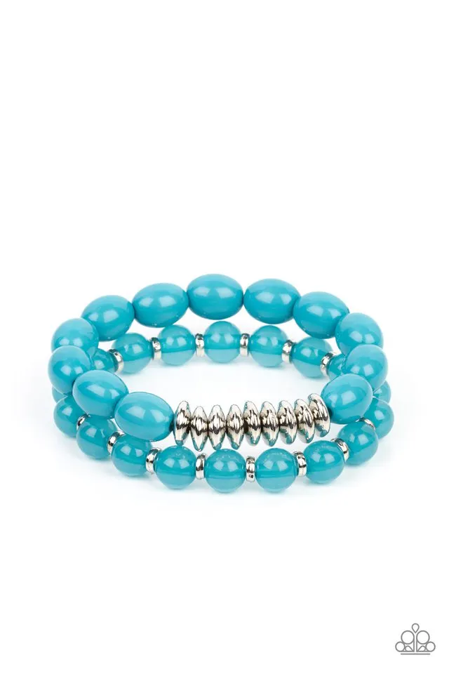 Paparazzi Bracelet ~ La Vida Vacation - Blue