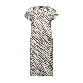 Paula Ryan Soft Cap Dress - Zebra