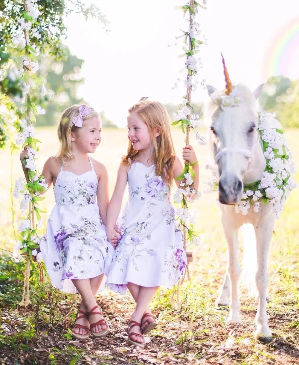"Florencia" Girl's Floral Sundress