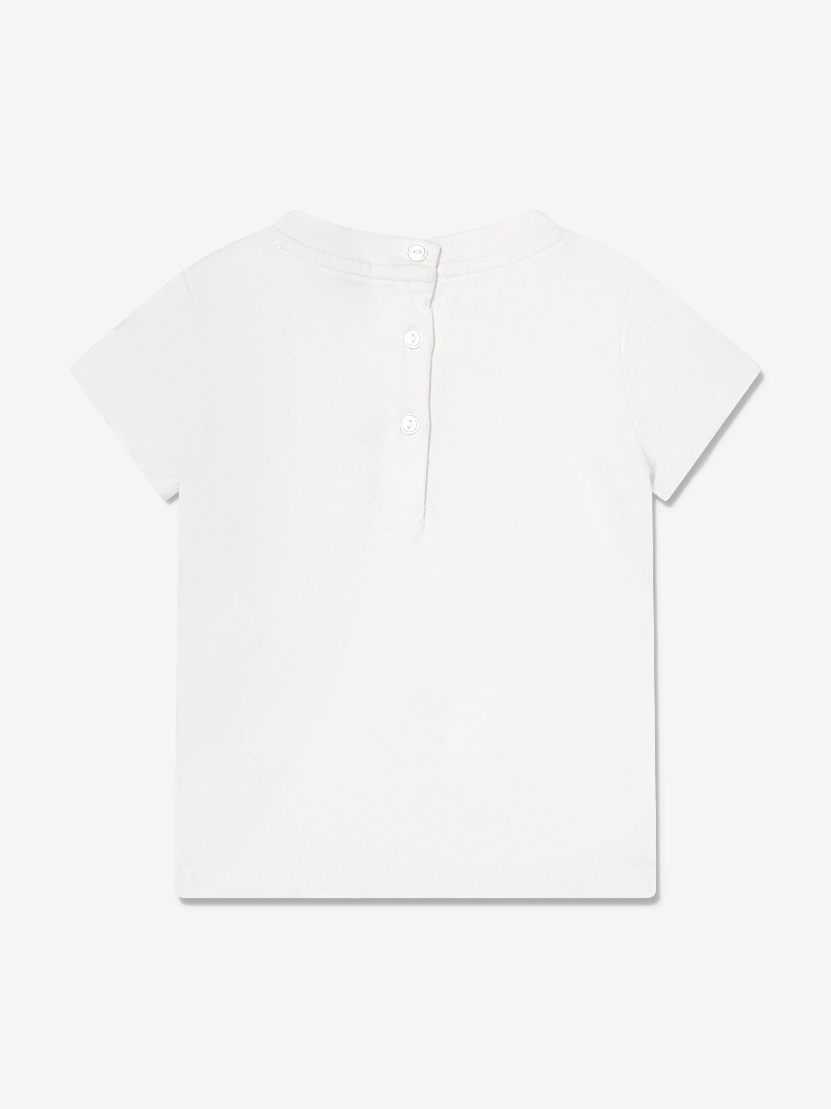 Ralph Lauren Girls Bear Print T-Shirt in Ivory