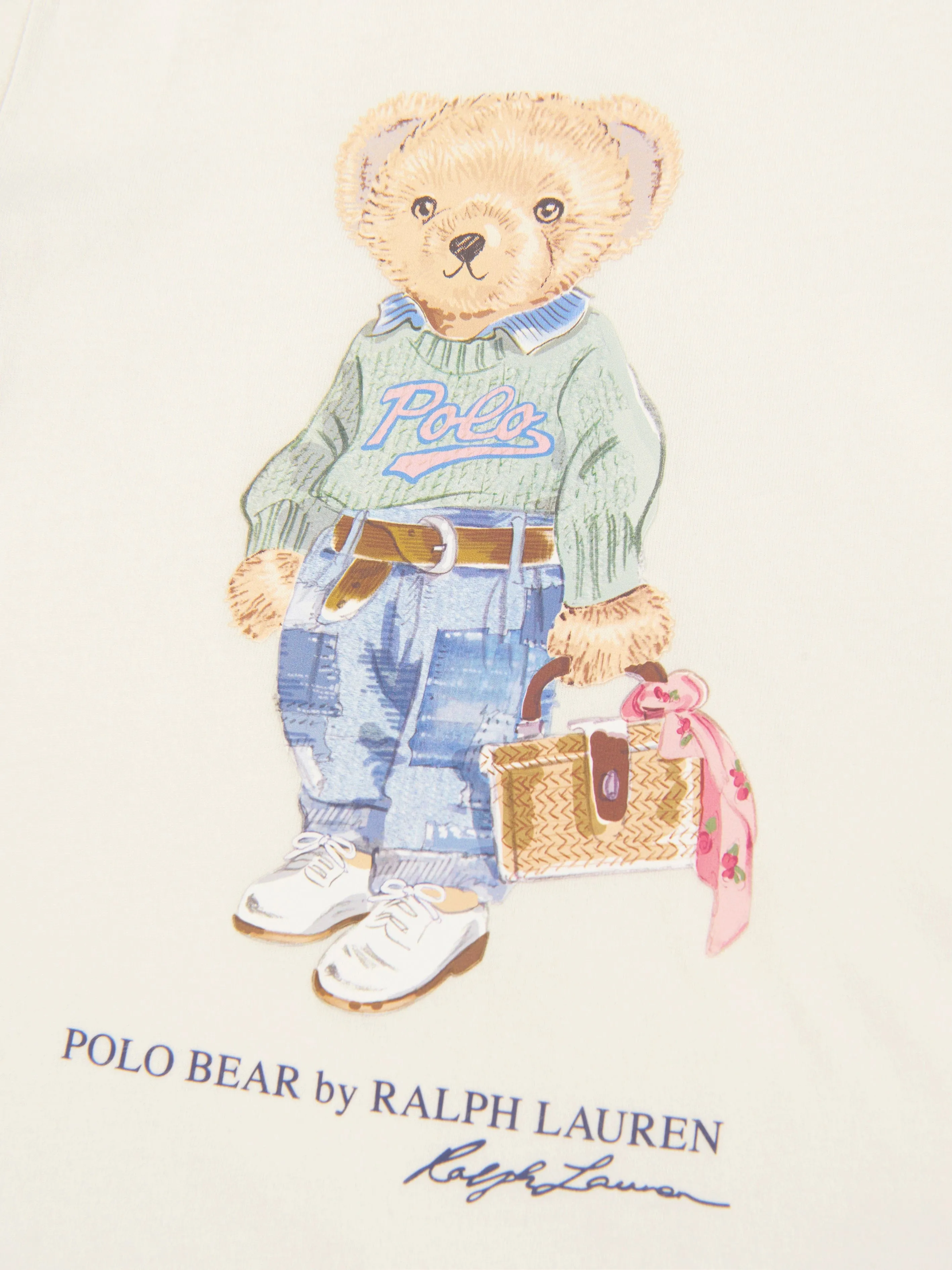 Ralph Lauren Girls Bear Print T-Shirt