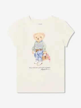 Ralph Lauren Girls Bear Print T-Shirt