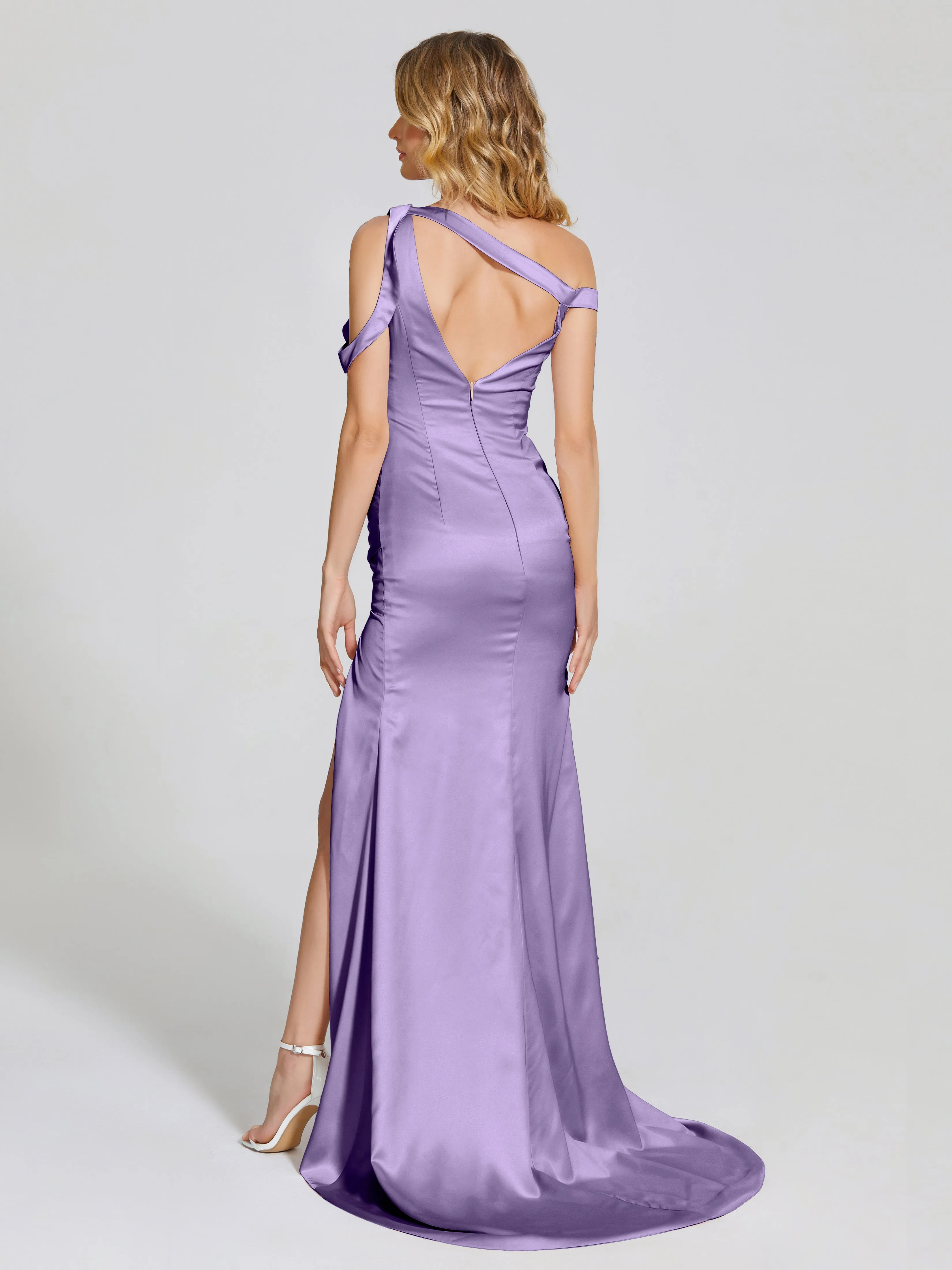 Rosalie Split Soft Satin Bridesmaid Dresses