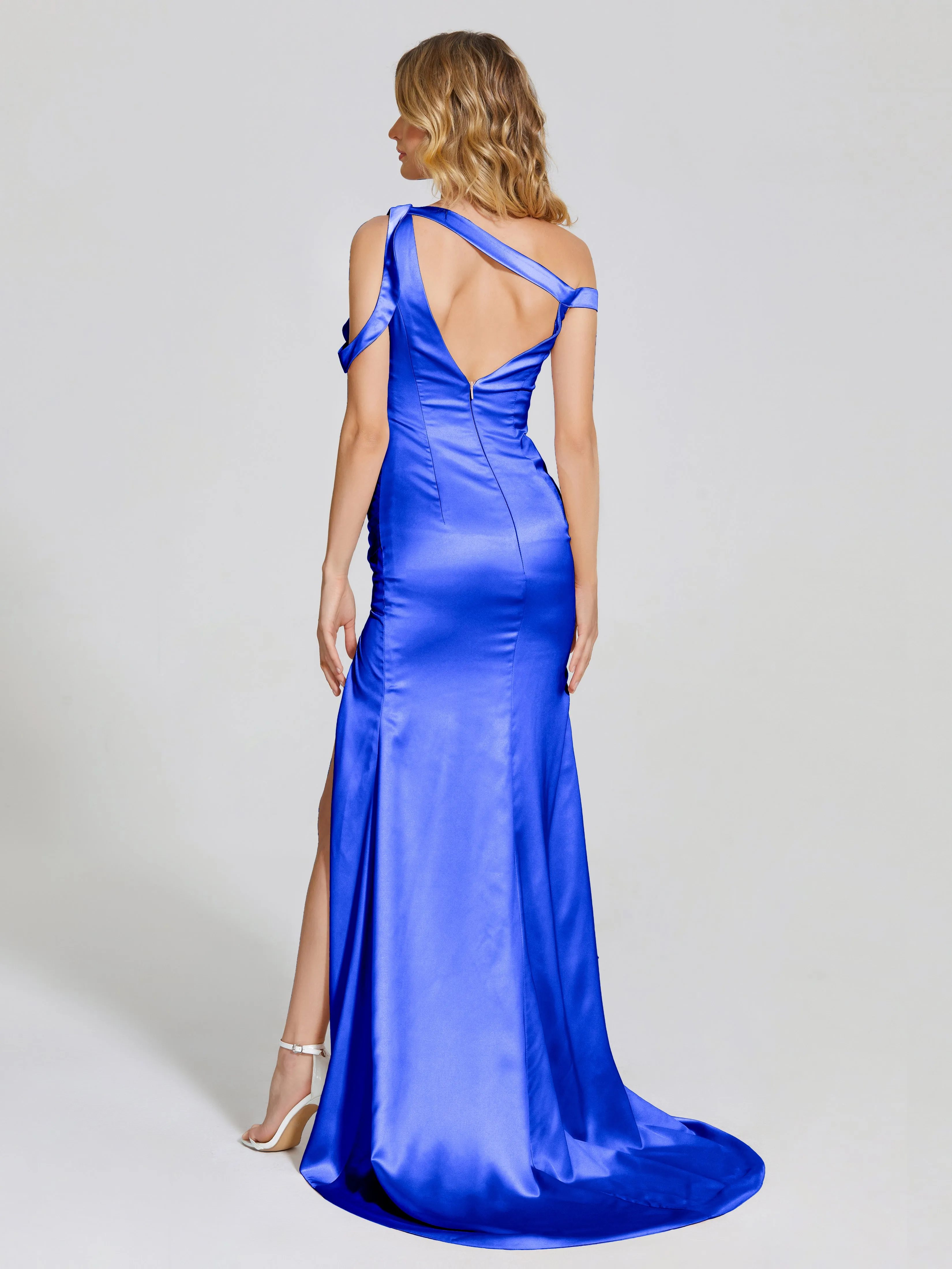 Rosalie Split Soft Satin Bridesmaid Dresses
