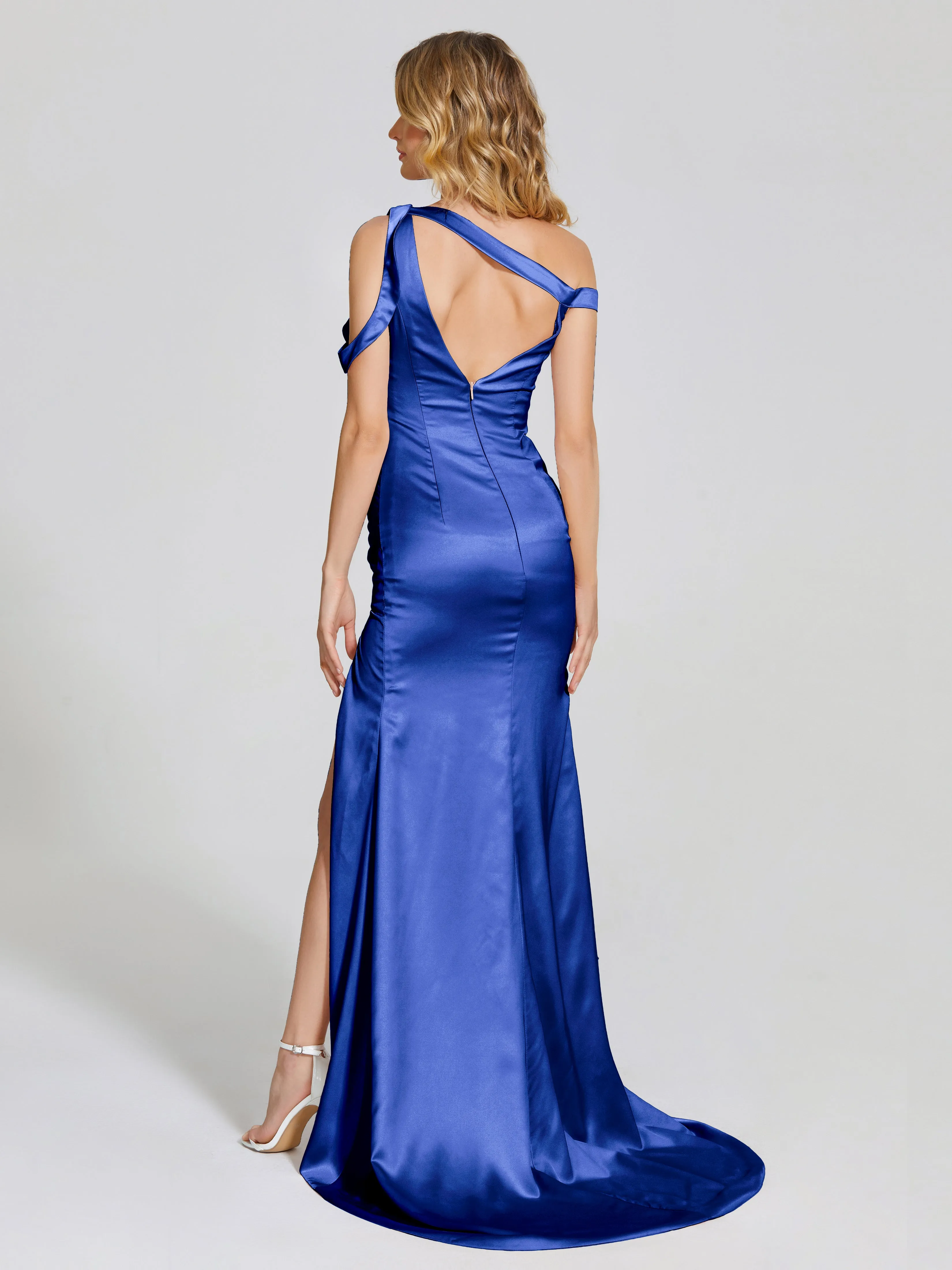 Rosalie Split Soft Satin Bridesmaid Dresses