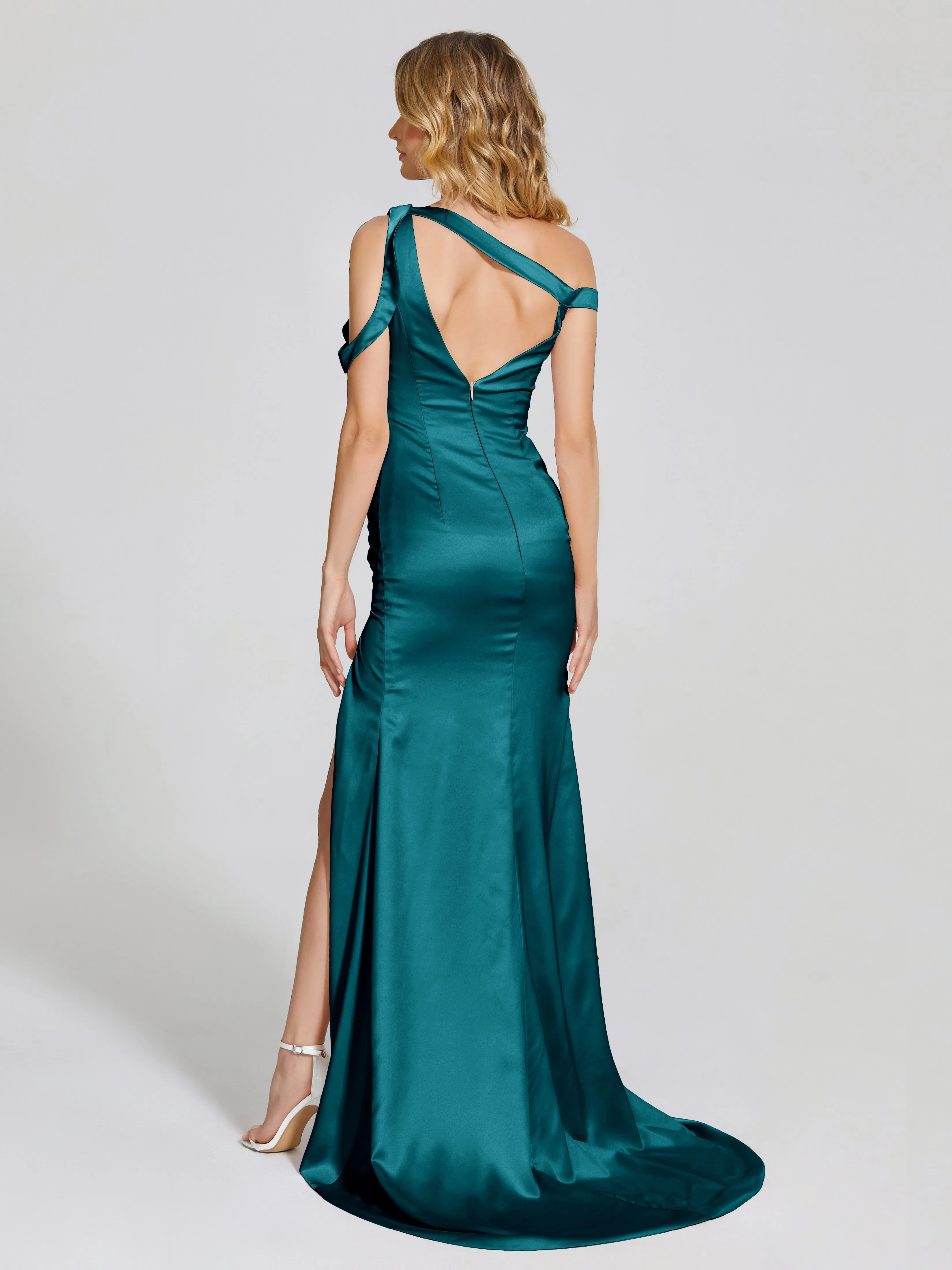 Rosalie Split Soft Satin Bridesmaid Dresses
