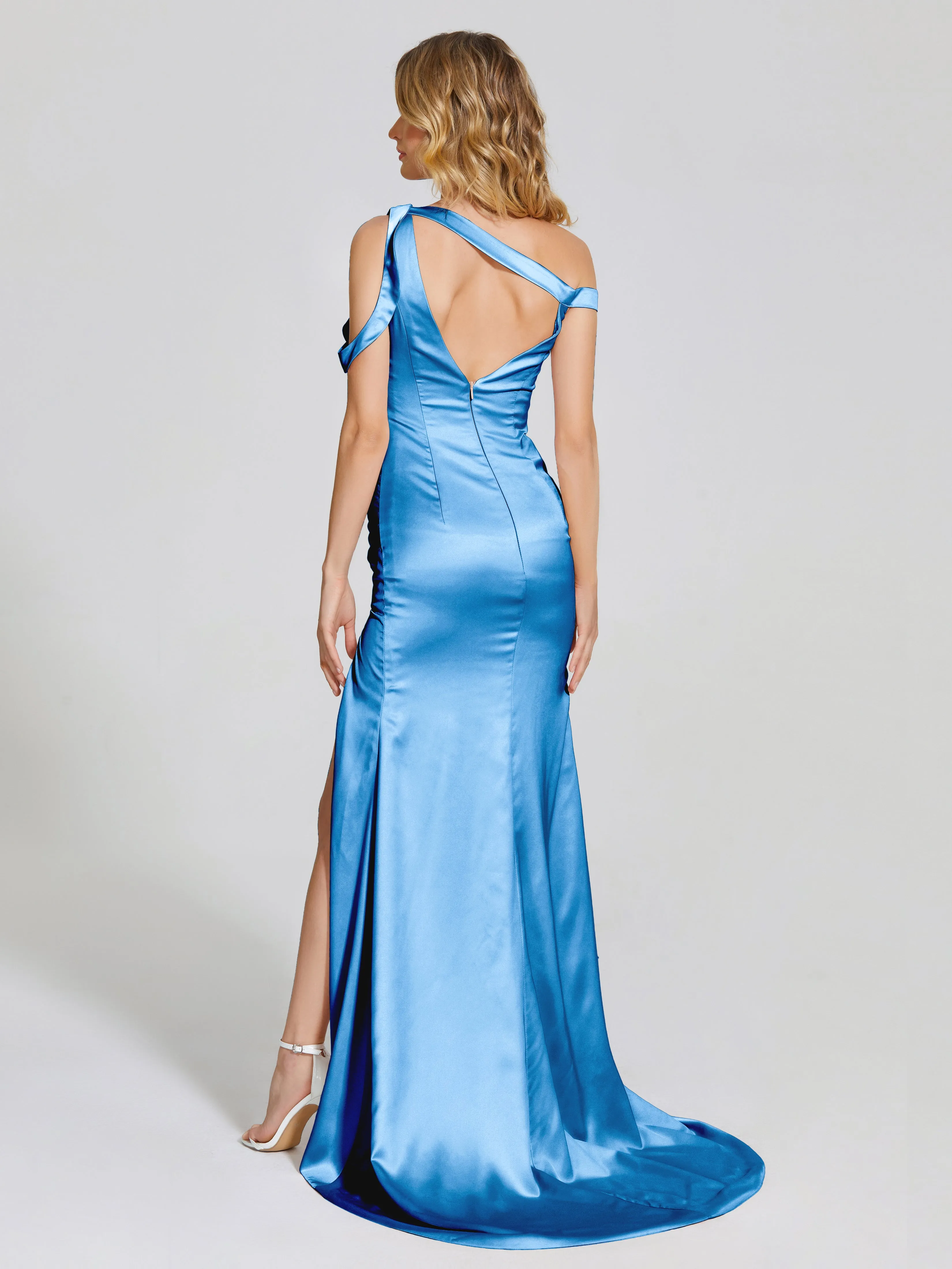 Rosalie Split Soft Satin Bridesmaid Dresses