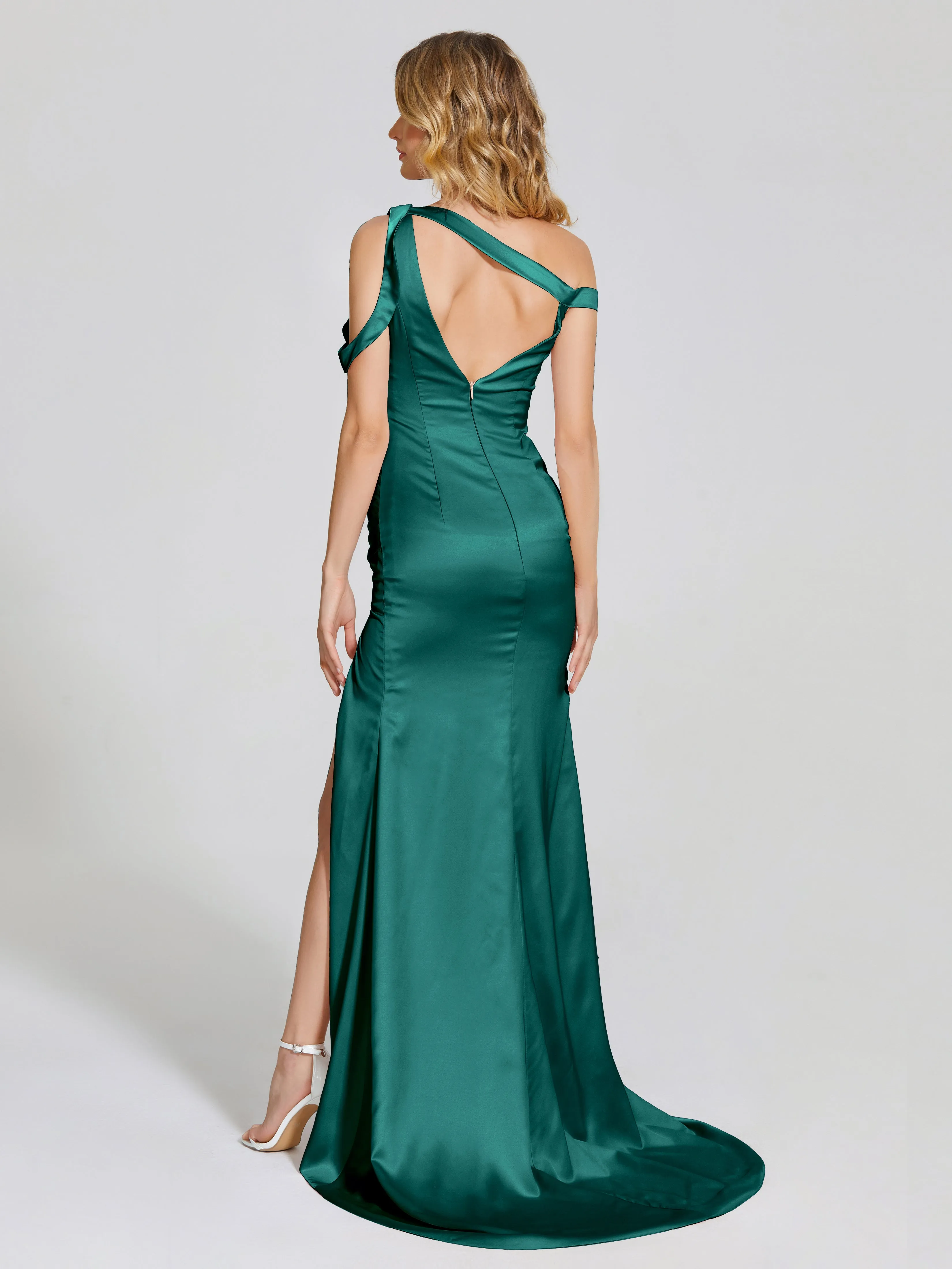 Rosalie Split Soft Satin Bridesmaid Dresses