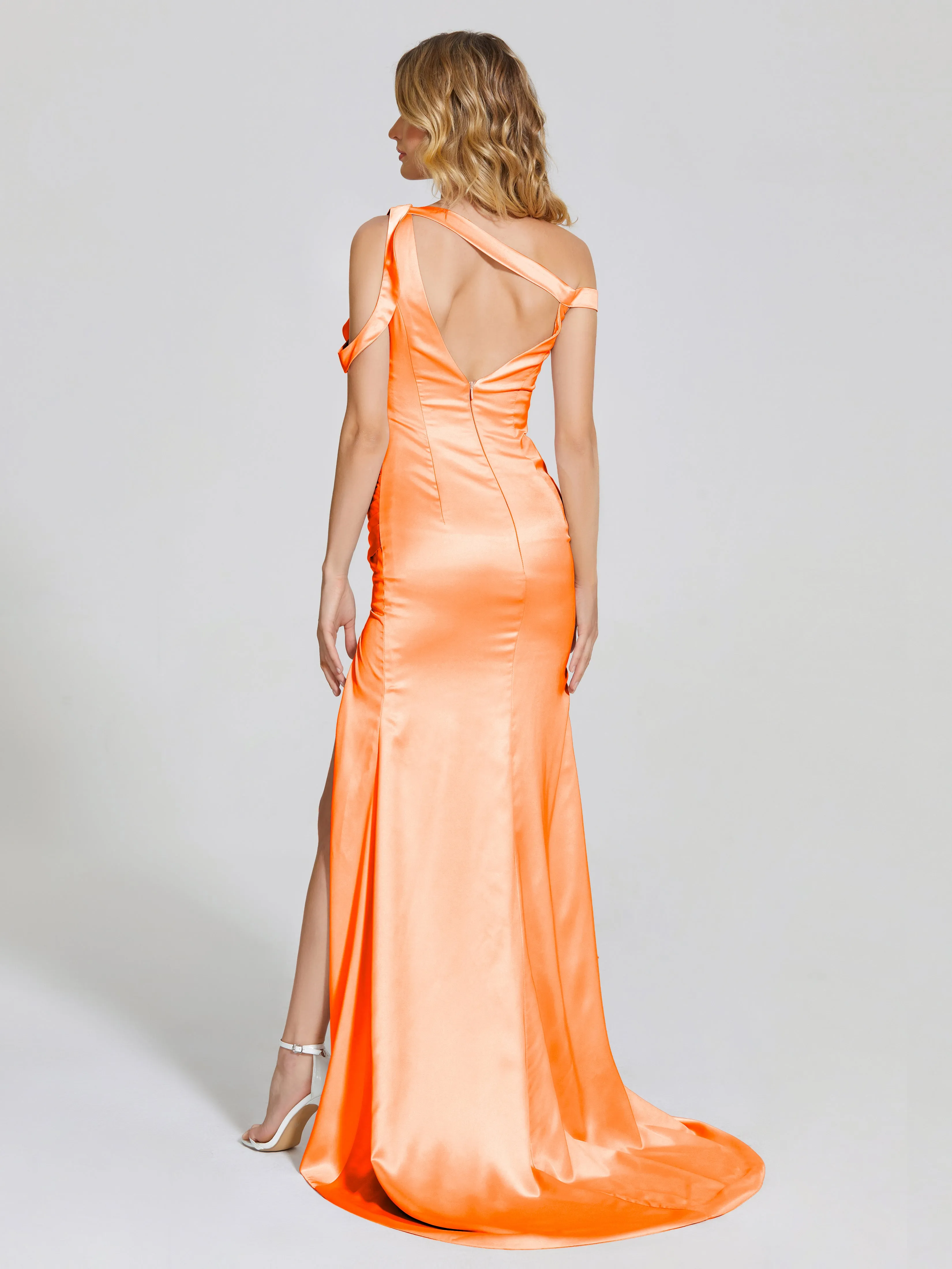 Rosalie Split Soft Satin Bridesmaid Dresses