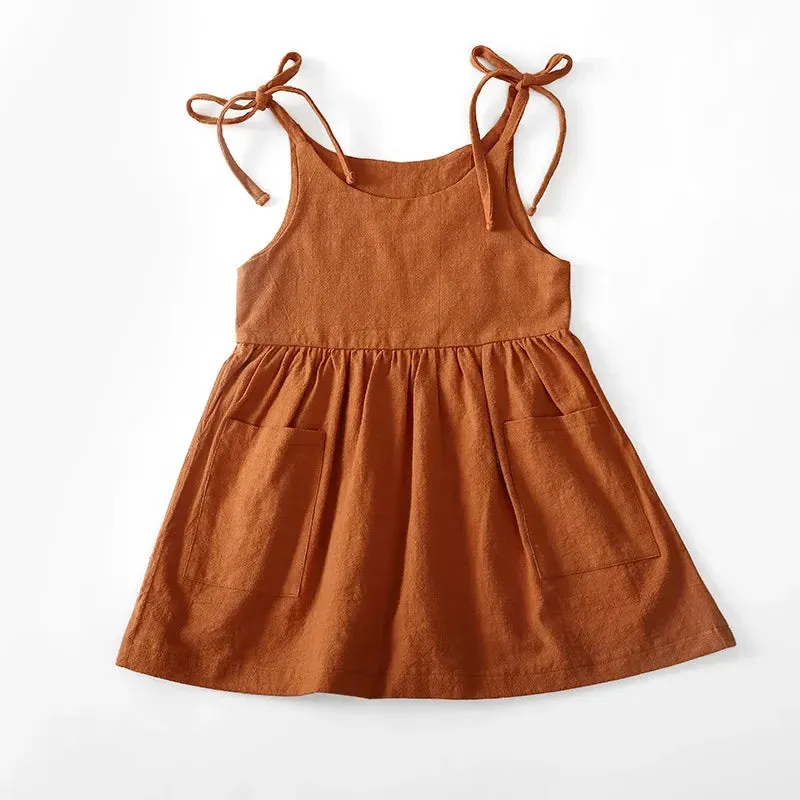 Summer Toddler Cotton Sleeveless Sundress