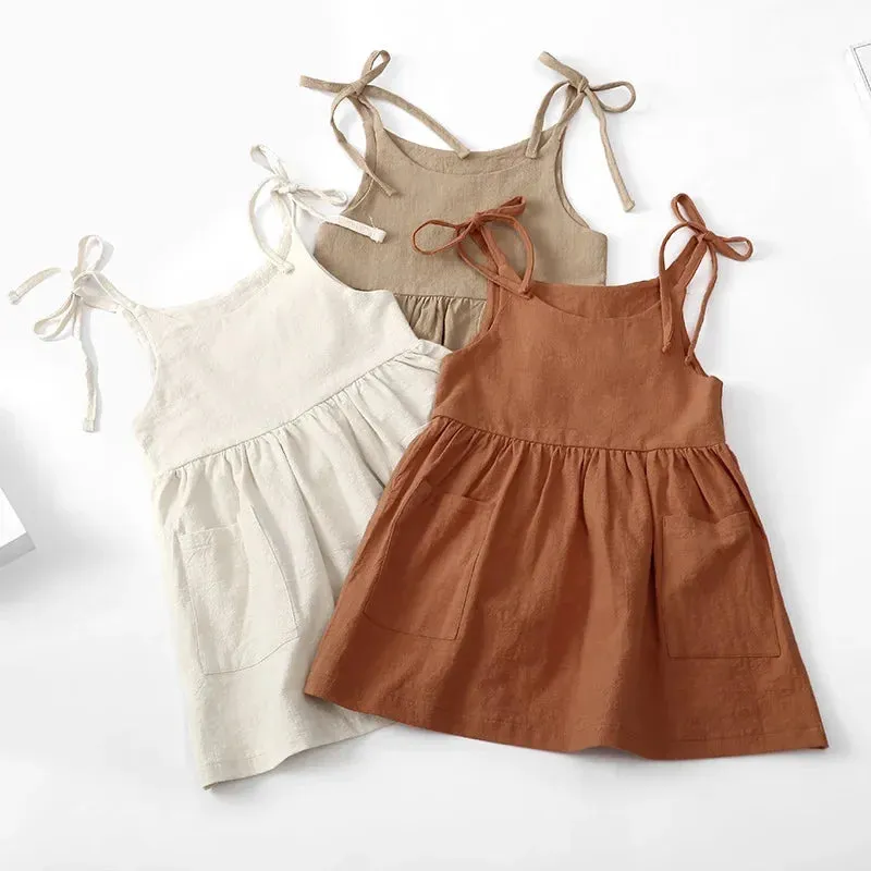 Summer Toddler Cotton Sleeveless Sundress