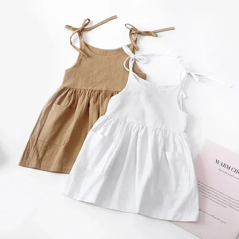 Summer Toddler Cotton Sleeveless Sundress