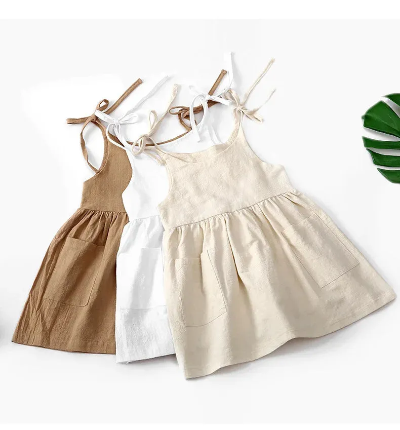 Summer Toddler Cotton Sleeveless Sundress