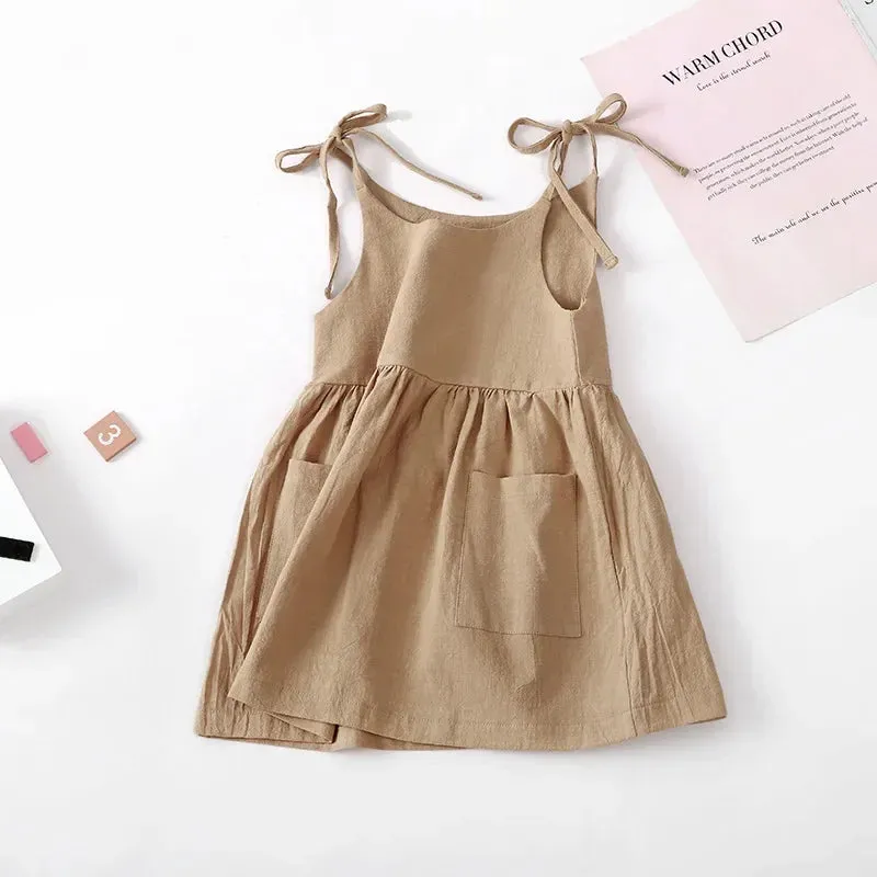 Summer Toddler Cotton Sleeveless Sundress