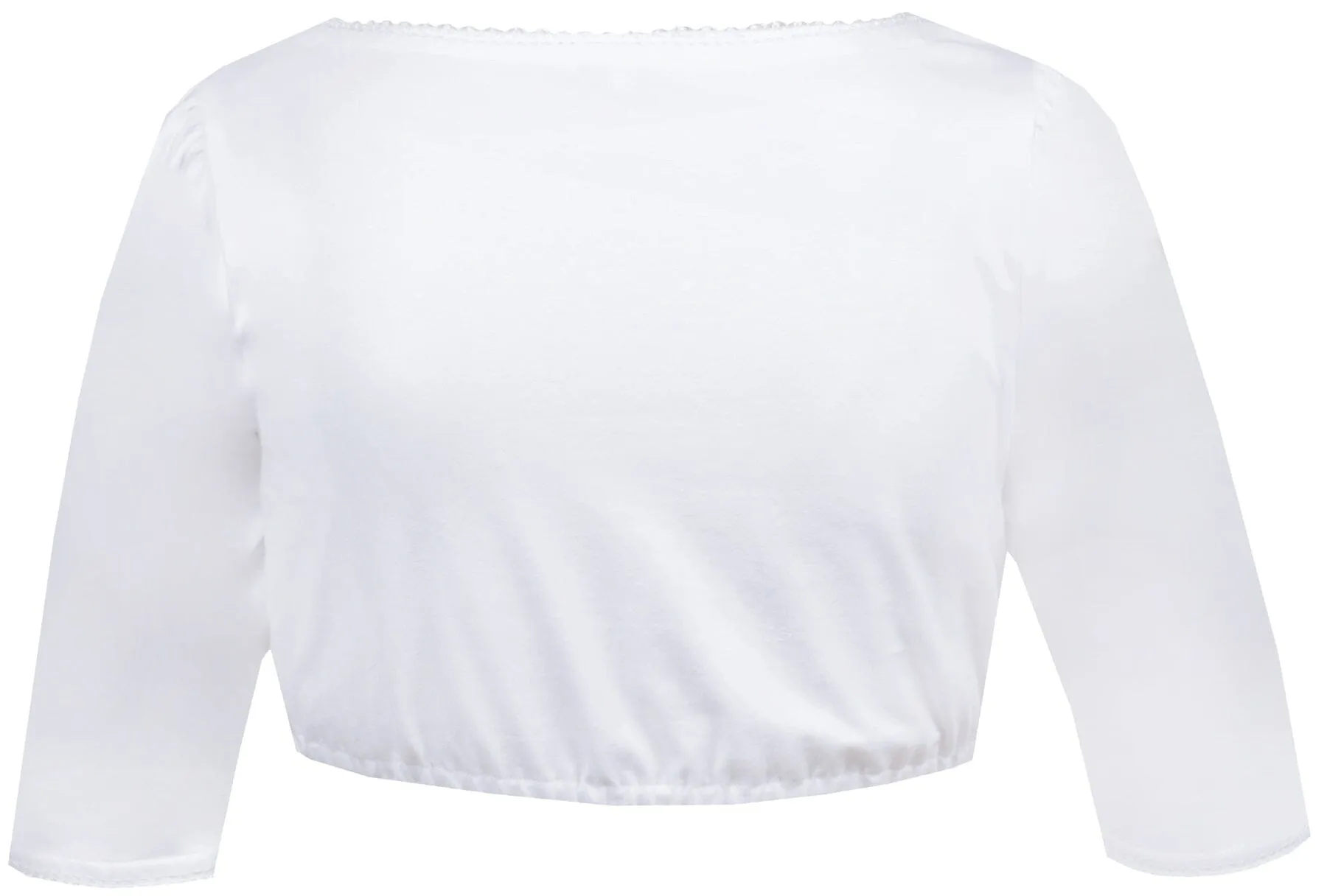 Sweetheart Blouse with Straight Sleeves & Buttons