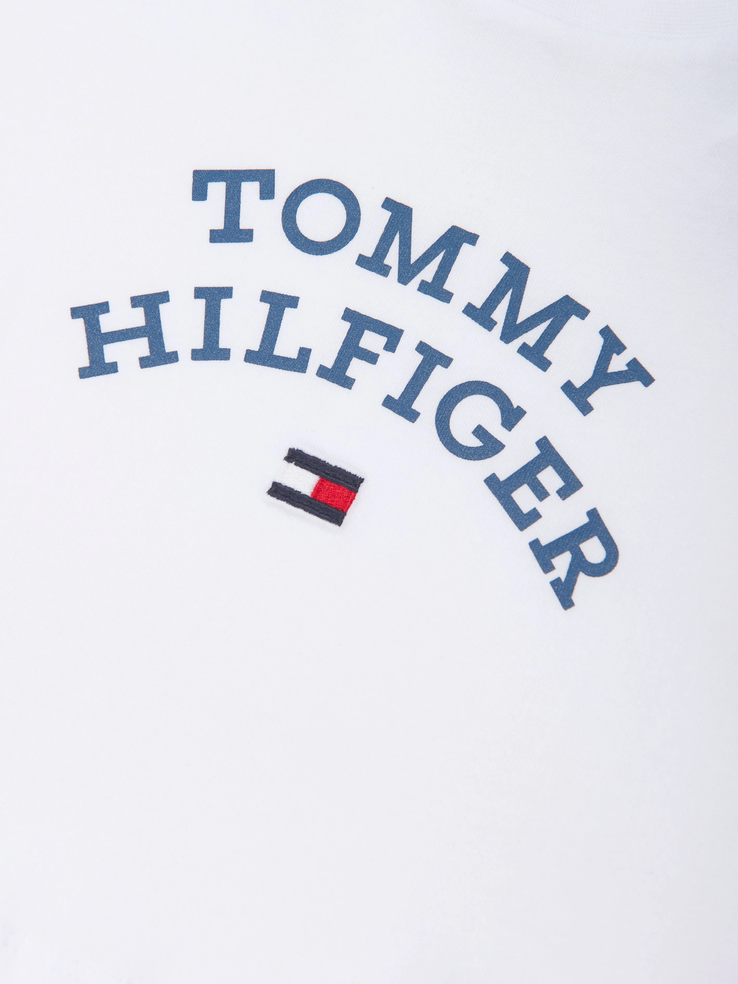 Tommy Hilfiger Girls Logo Flag T-Shirt in White