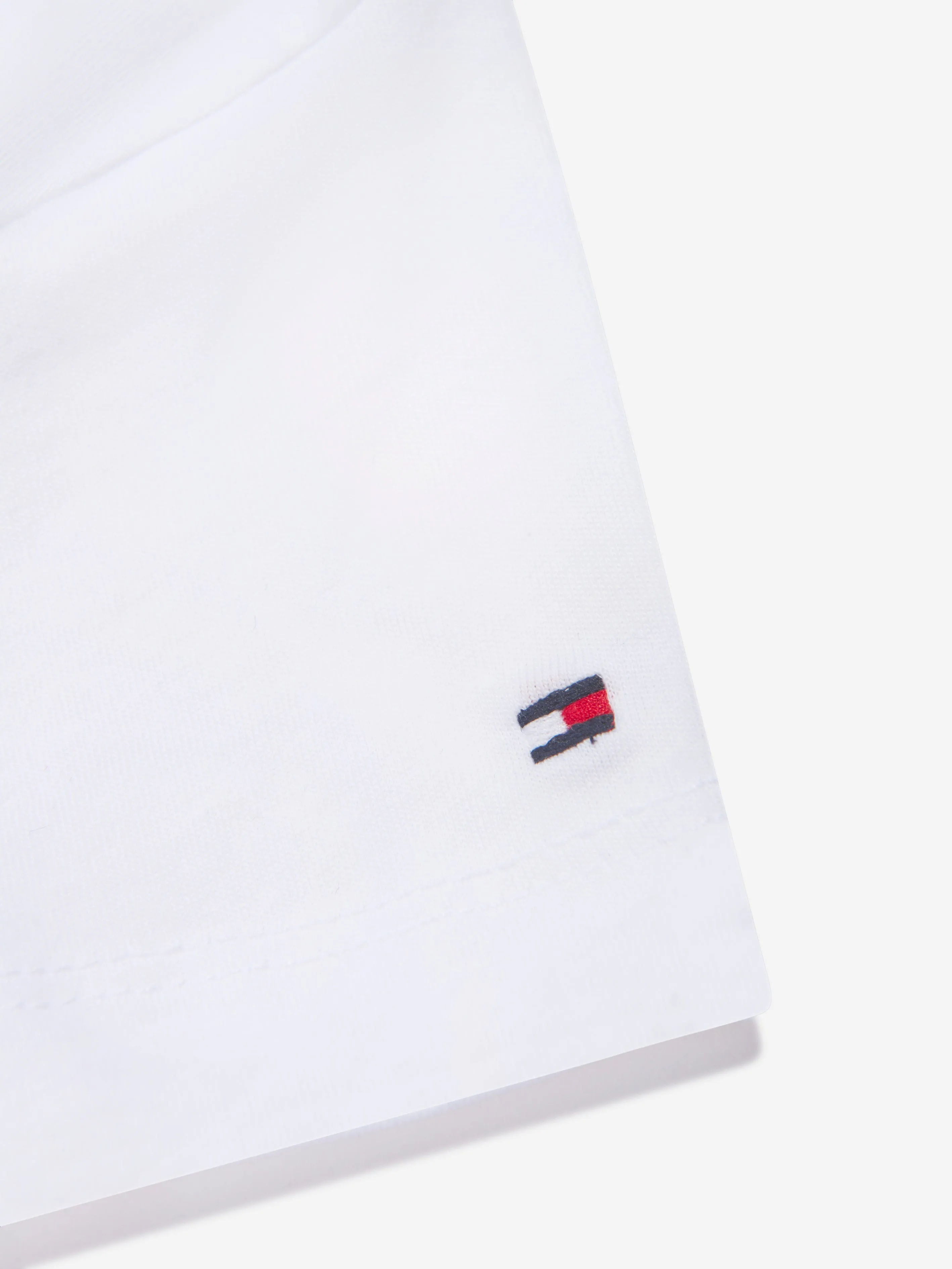 Tommy Hilfiger Girls Logo Flag T-Shirt in White